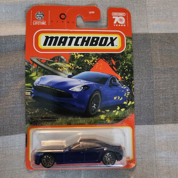 Matchbox Karma GS-6‎ Metalflake Dark Blue 70 Years - Picture 1 of 4